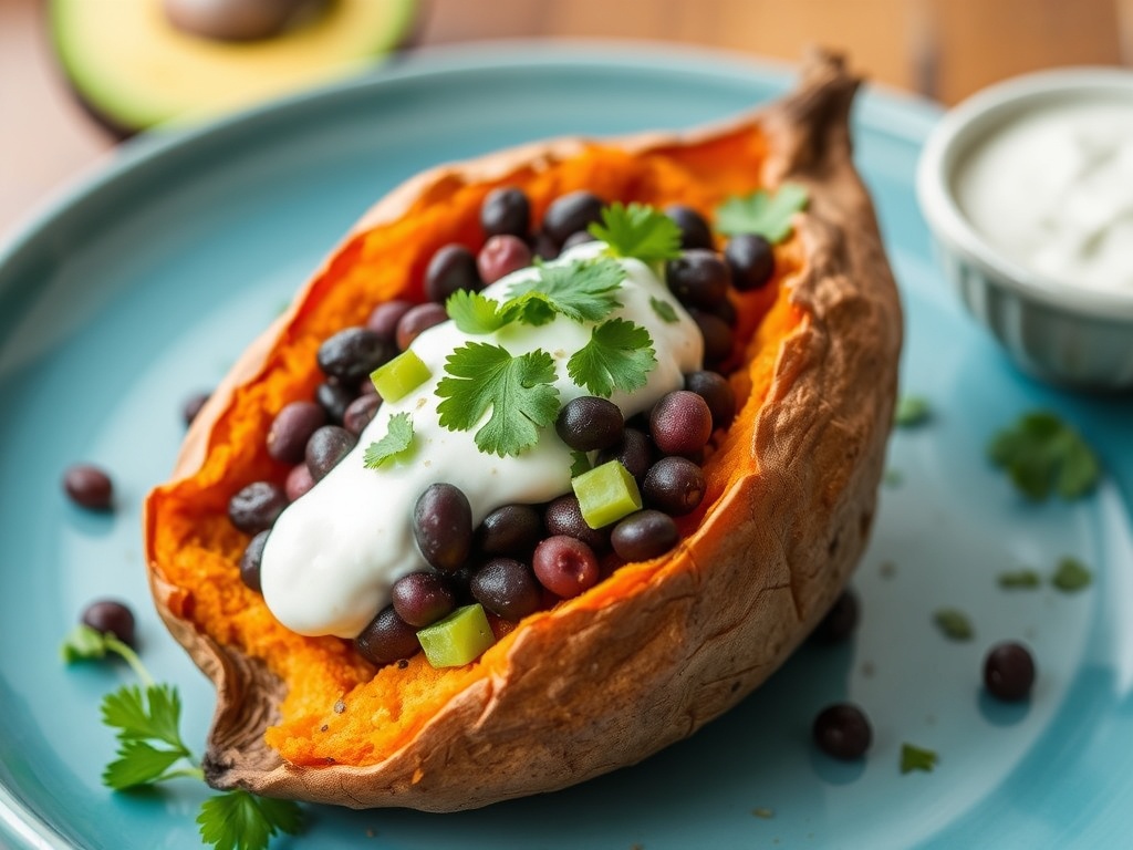 Airfryer Gef&uuml;llte S&uuml;&szlig;kartoffel