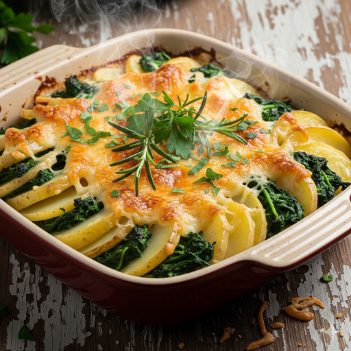 Kartoffel-Spinat-Auflauf
