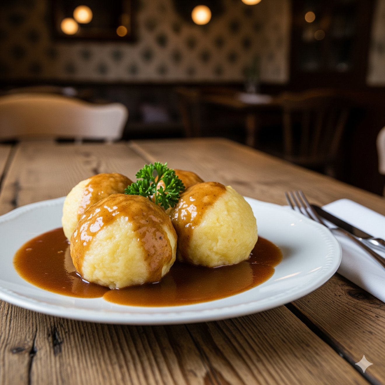 Kartoffelklöße halb und halb