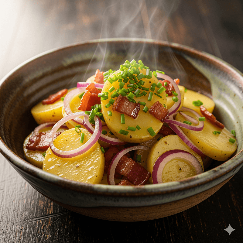 Warmer Kartoffelsalat mit Speck
